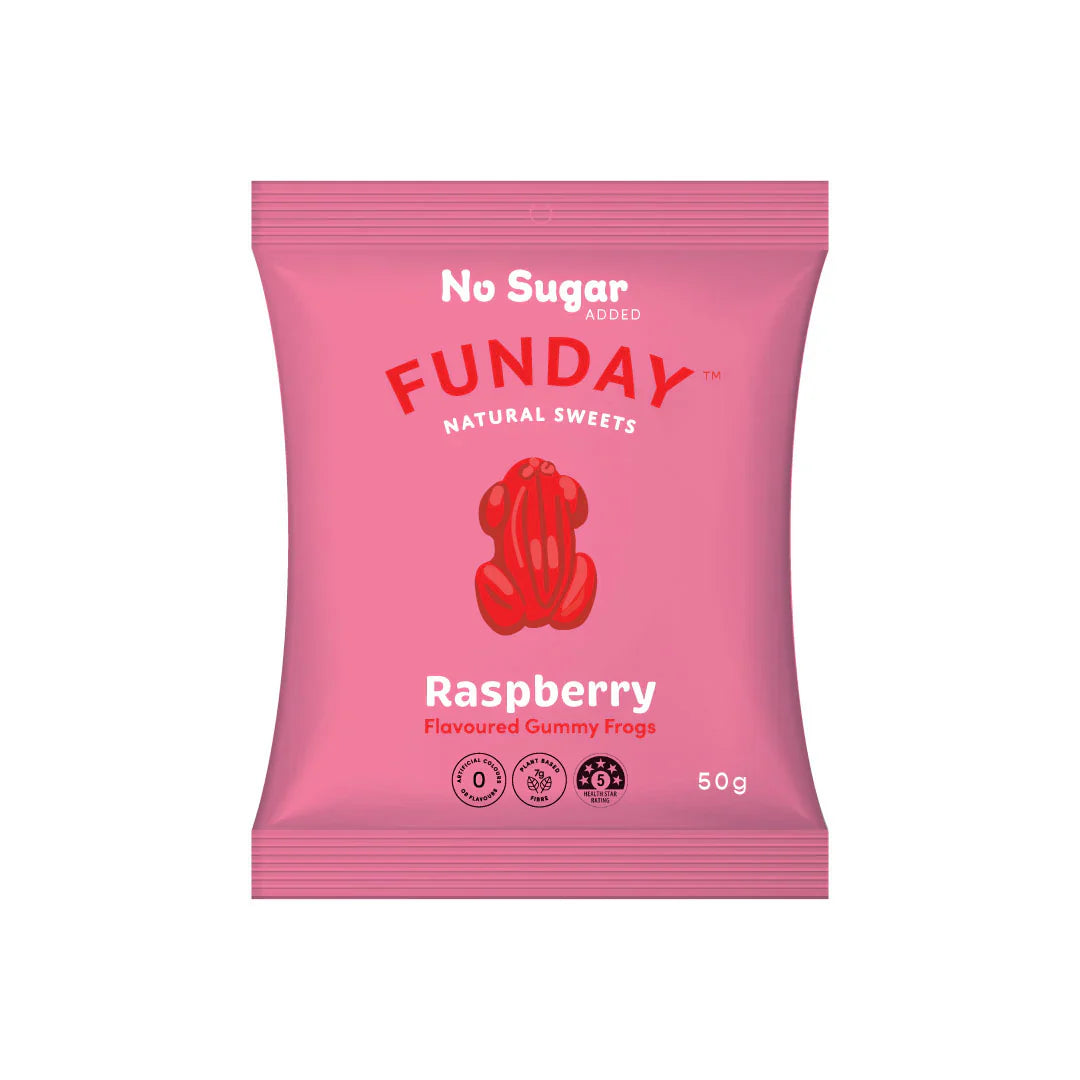 Funday - Raspberry Frogs 50g – Swan Hill Fresh